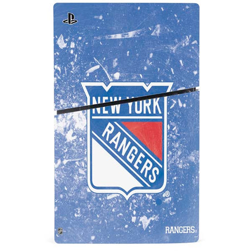 NHL New York Rangers Frozen PS5 Slim Digital Edition Console Skin